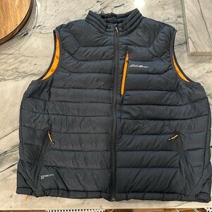Eddie Bauer Goose down vest. 2xl. Dark graphite in color